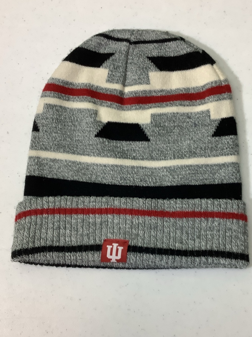 Captivating Headwear Indiana University Hoosiers gray tribal print hat
